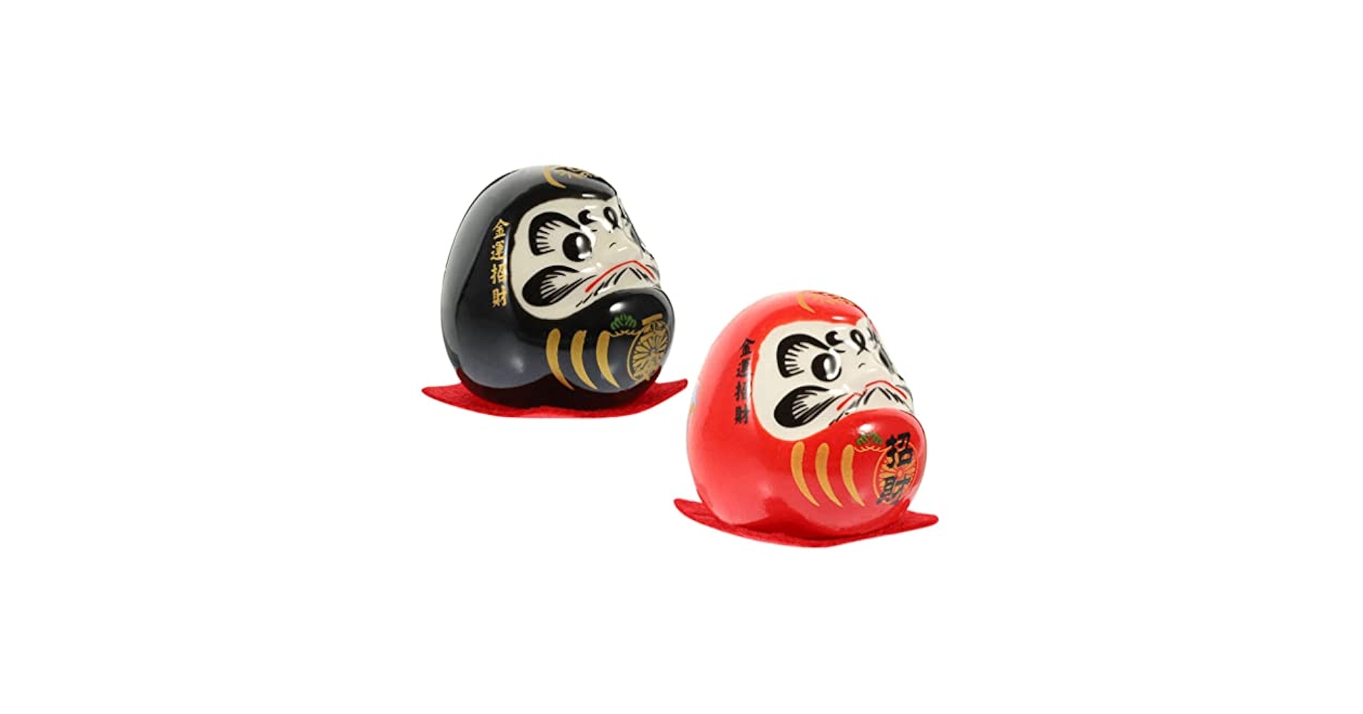 Amazon.co.jp: だるま人形セラミック日本だるま人形 2 個